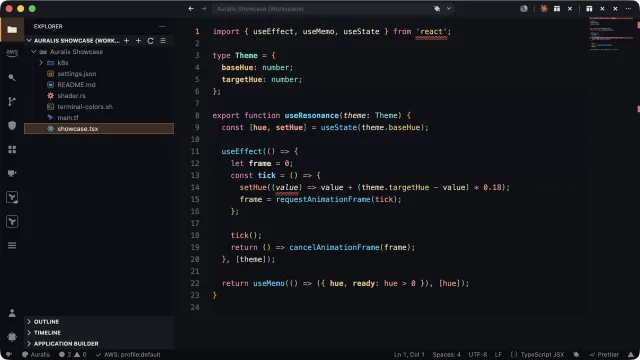 Auralis Noir with TypeScript
